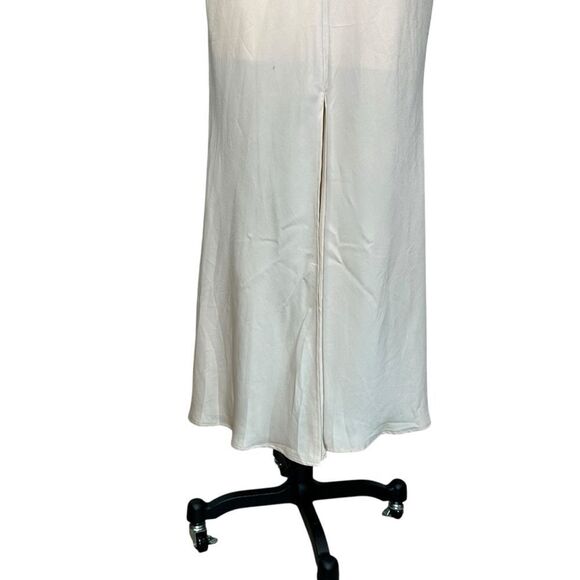 Saints and Secrets Nude Satin Cut Out Maxi Dress | Size S - Picture 8 of 13